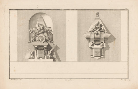 Nistombe en muurtombe, Augustin Foin, Jacques-François Chéreau, 1771 Canvas Print