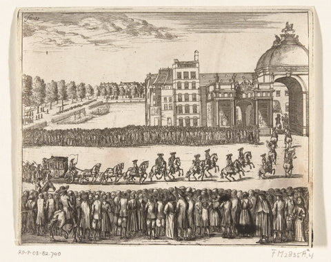 Entry of King William III in The Hague, 1691, anonymous, 1691 Canvas Print