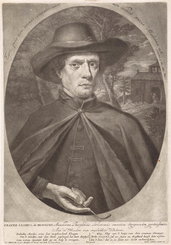 Portret van frére Jaques de Beaulieu, Pieter Schenk (I), 1670 - 1713 Canvas Print