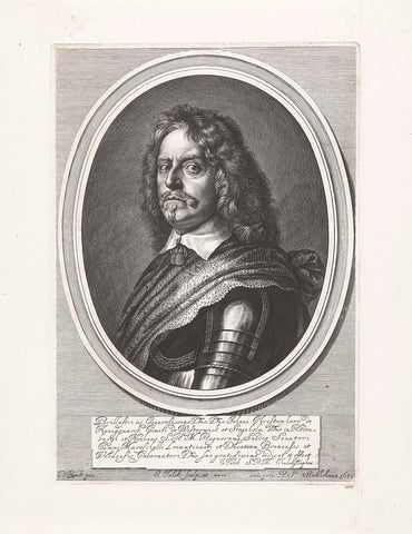 Portrait of Johann Christoph Königsmark, Jeremias Falck, 1651 Canvas Print