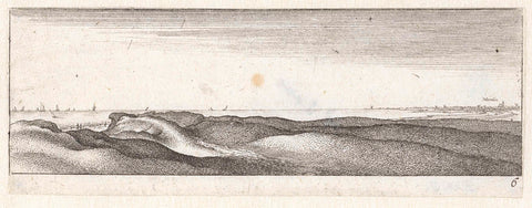 Dunes near Naarden, Wenceslaus Hollar, 1627 - 1636 Canvas Print