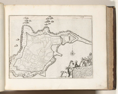 Map of Saint-Malo, c. 1693-1695, anonymous, 1693 - 1695 Canvas Print