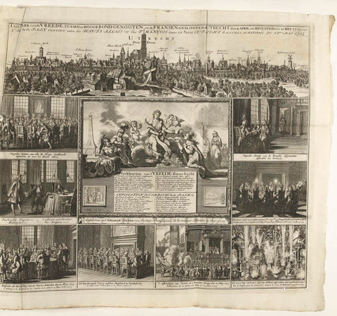 Treaty of Utrecht, 1713, Laurens Scherm, 1713 Canvas Print