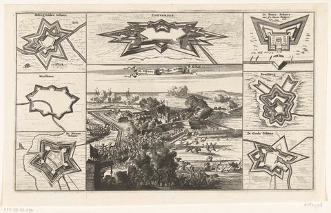 The conquest of Nieuweschans 1673, anonymous, 1673 - 1675 Canvas Print