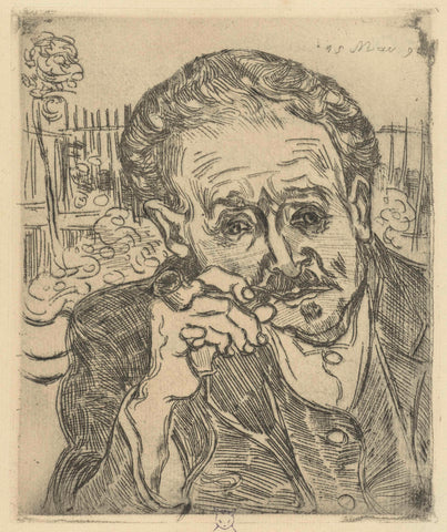 Portrait of Dr Gachet, Vincent van Gogh, 1890 Canvas Print