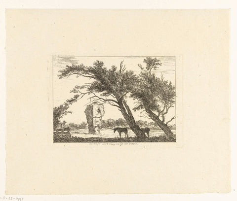 Remains of the house of Gerard van Velsen, Hermanus of Brussels, in or after 1815 Canvas Print