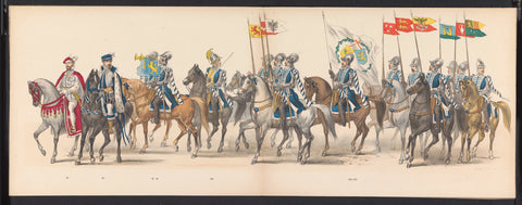 Masquerade of the Leiden students, 1875 (plate 6), Gerardus Johannes Bos, 1875 Canvas Print