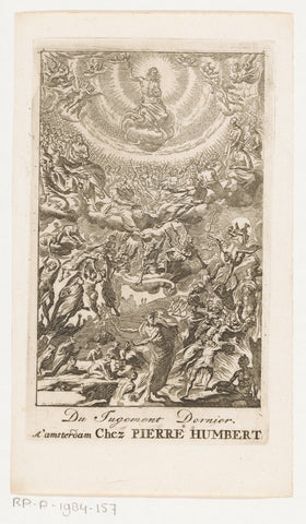 Last Judgement, anonymous, 1712 Canvas Print