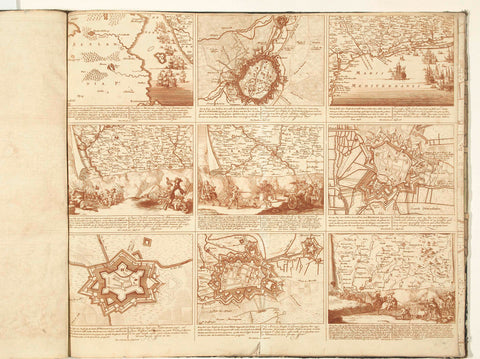 Schouwburg van den oorlog (blad XI), 1710, Pieter Schenk (I), 1710 Canvas Print