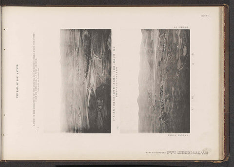 Two views of Port Arthur, seen from the fortress on Mount Etse, Ordnance Survey Office, 1894 Canvas Print