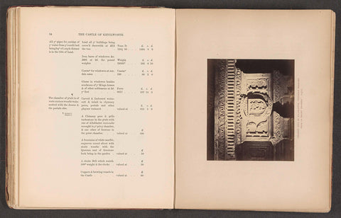 Decorated mantelpiece from Kenilworth Castle, anonymous, c. 1862 - in or before 1872 Canvas Print