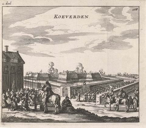 Siege of Coevorden, 1592, anonymous, 1625 - 1699 Canvas Print