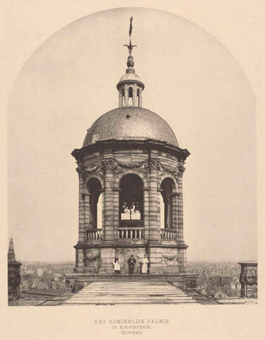 Dome of the Palace on Dam Square in Amsterdam, anonymous, 1898 - 1899 Canvas Print