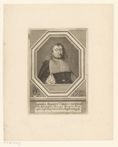 Portrait of Johann Adam Umbscheiden, Matthias van Sommer, c. 1667 Canvas Print