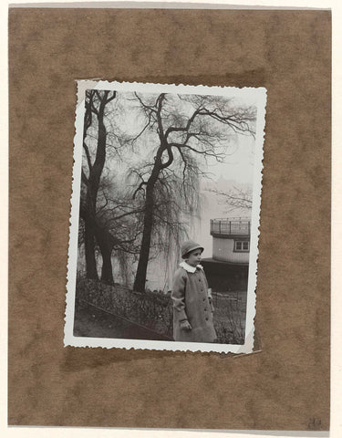 Isabel Wachenheimer at a river in Hamburg, 1935, anonymous, 1935 Canvas Print