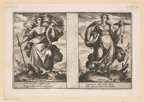 Honour and Liberty, Raffaello Schiaminossi, c. 1605 Canvas Print