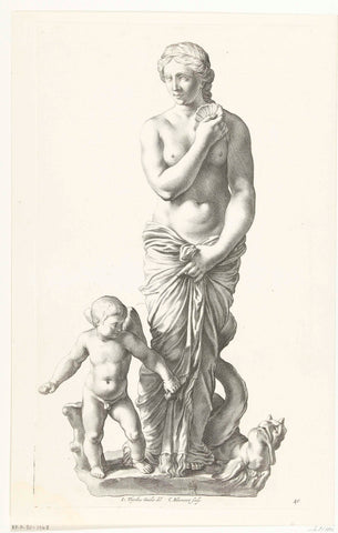 Venus, Cornelis Bloemaert (II), c. 1636 Canvas Print