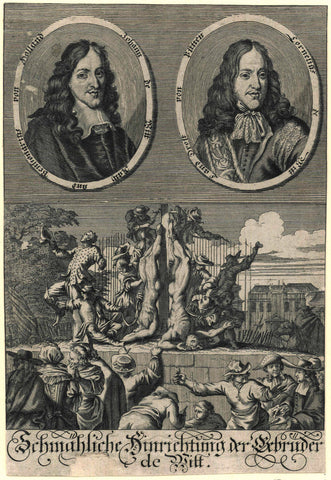 De verminking van de lichamen van de gebroeders De Witt, 1672, anonymous, 1672 - 1699 Canvas Print