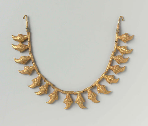 Necklace and Decorative Chain with Terminals, anonymous, c. 900 - c. 1000 Canvas Print