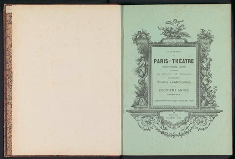 Paris-Théatre second year 1874-1875, V. Fillion et Cie., Eugène Paz, 1874 - 1875 Canvas Print