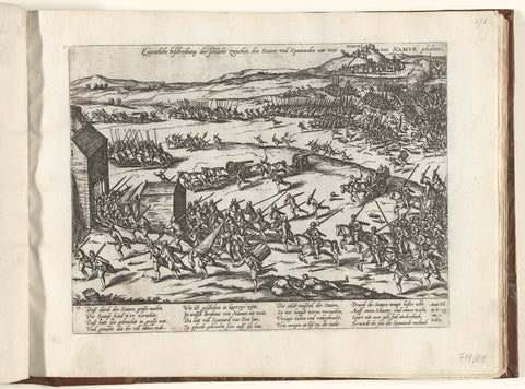 Battle of Gembloers, 1578, Frans Hogenberg, 1578 - 1580 Canvas Print