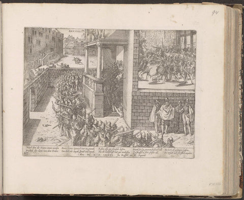 Members of the Council of State imprisoned, 1576, Frans Hogenberg, 1576 - c. 1579 Canvas Print