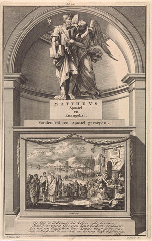 Matthew the Evangelist, Jan Luyken, 1698 Canvas Print