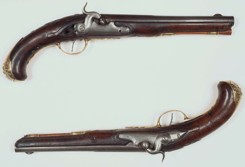 Pistol with later applied percussion lock by C.L. Pelerin, anonymous, before 1793 Canvas Print