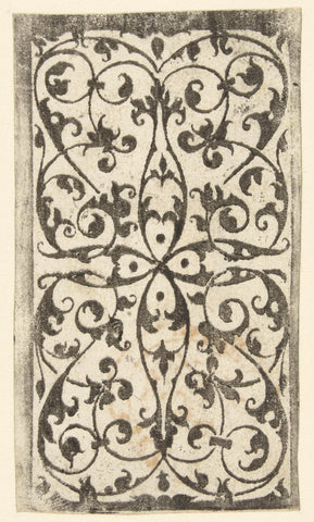 Flat decoration with arabesques, anonymous, c. 1500 - c. 1600 Canvas Print