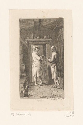 Himmel ontdekt de arme kinderen, Daniel Nikolaus Chodowiecki, 1782 Canvas Print