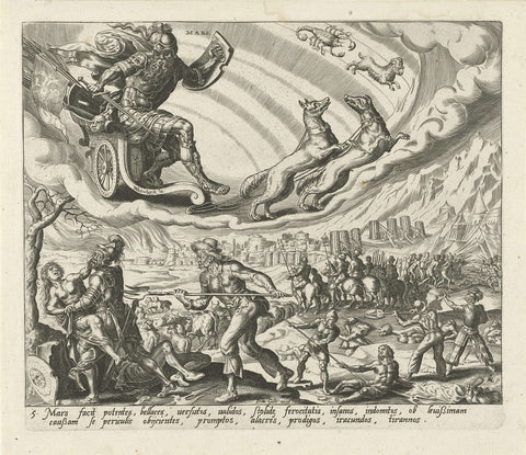 The Planet Mars and Its Children, Harmen Jansz Muller, 1638 - 1646 Canvas Print