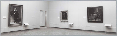 Room with three paintings, on the left a passageway, c. 1991 - c. 1992 Canvas Print