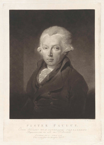 Portrait of Pieter Paulus, Charles Howard Hodges, 1796 Canvas Print