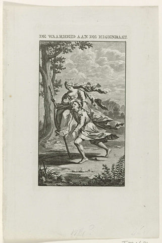 Title page for: Bernardus Bosch, De waarheid aan de eigenbaat, 1785, anonymous, 1785 Canvas Print