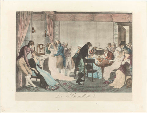 La Bouillotte, Jean-François Bosio, 1804 Canvas Print