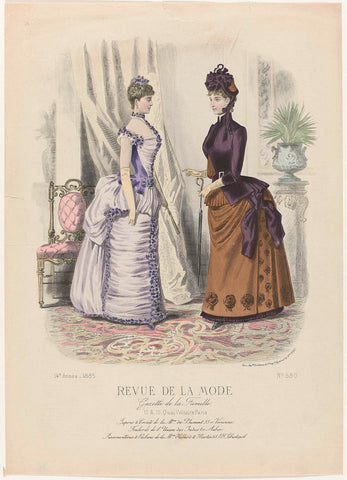 Revue de la Mode, Gazette de la Famille, 1885, 14th Year, No. 680: Jupons & Corsets (...), anonymous, 1885 Canvas Print