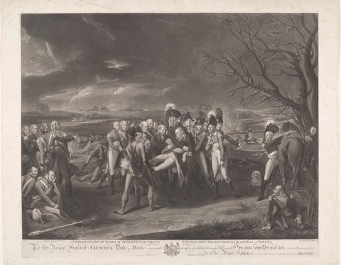 Death of General Bussche, 1794, Johann Gerard Huck, 1801 Canvas Print