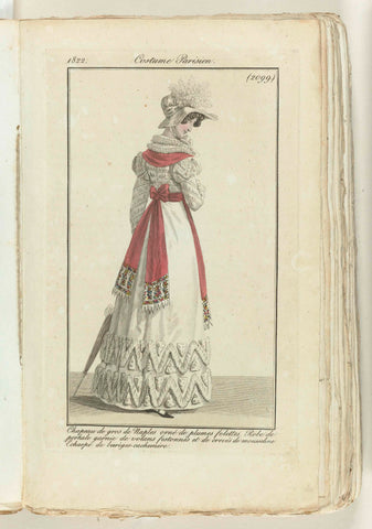 Journal des Dames et des Modes 1822, Costume Parisien (2099), anonymous, 1822 Canvas Print