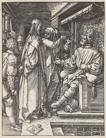 Christ for Herod, Albrecht Dürer, 1509 Canvas Print