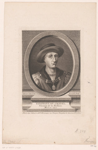 Portret van Tanneguy III du Chastel, Jean Charles François, 1755–1766 Canvas Print