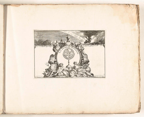 Allegorical astronomical representation, c. 1702, anonymous, 1702 - 1703 Canvas Print