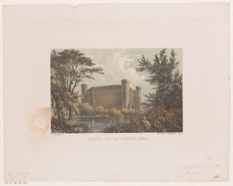 Castle, 9th century, Willem Jacob Hofdijk, 1857 - 1864 Canvas Print