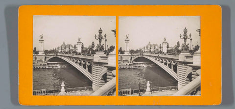 Pont Alexandre III seen towards the Petit Palais, during the World's Fair of 1900, anonymous, 1900 Canvas Print