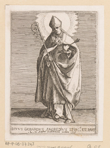 Saint Gerard Sagredo, Raffaello Schiaminossi, 1605 Canvas Print