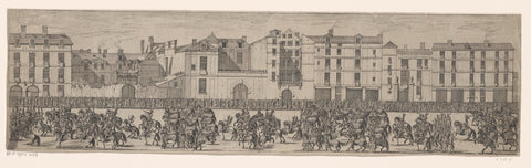 Militaire parade, Israël Silvestre, 1662 Canvas Print