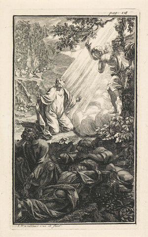 Christ in the Garden of Gethsemane, Jan Wandelaar, 1725 Canvas Print