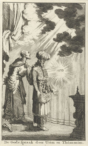 Godspraak door de Urim en de Thummim, Jan Luyken, 1682 Canvas Print