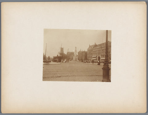 Caland monument on the Van Hogendorpplein in Rotterdam, anonymous, c. 1907 - c. 1910 Canvas Print