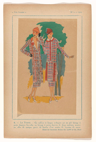 Très Parisien, 1925, No. 1, Pl. 9.- LA TURBIE., G-P. Joumard, 1925 Canvas Print