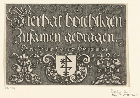 Titelblad: Zierhat boichilgen, Johann von Halver, after 1600 - before 1630 Canvas Print